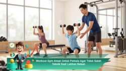 Workout Gym Aman Untuk Pemula Agar Tidak Salah Teknik Saat Latihan Beban