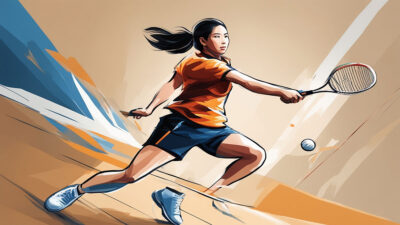 Teknik Dasar Menahan Smash Badminton Yang Keras Dengan Posisi Raket Sangat Tepat