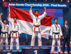Hasil Lengkap Kejuaraan Karate Asia 2026 Indonesia Bawa Pulang Medali